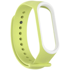 Ремешок Bingo Double для Xiaomi Mi Band 3/4 Салатовый с белым