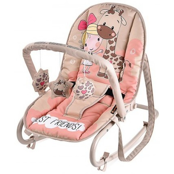 Шезлонг переноска LORELLI Top Relax Pink Best Friends (10110021825)