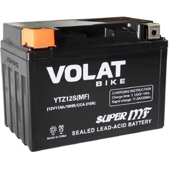 Мотоаккумулятор VOLAT YTZ12S 11Ah (MF) L+