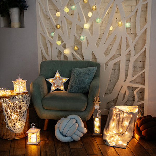 Декоративный фонарь со свечкой NEON-NIGHT 513-043