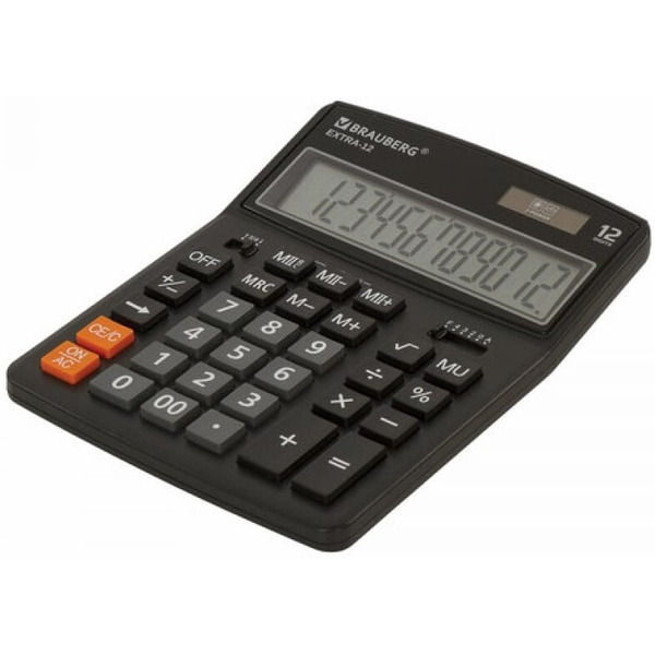 Калькулятор Brauberg Extra-12-bk (250481)
