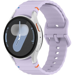 Ремешок Bingo Wave Stitching для SAMSUNG Galaxy Watch 4/5/6/7/FE (фиолетовый)
