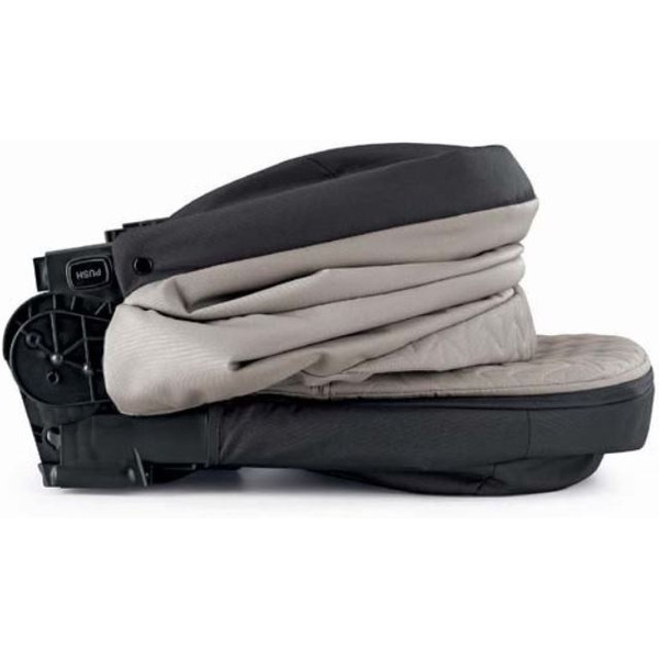 Универсальная коляска CAM Next Evo (3 в 1, бежевый-черный/черная рама)