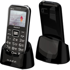 Мобильный телефон Maxvi B6ds up +ЗУ WC-112 (черный)