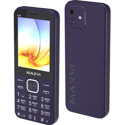 Кнопочный телефон Maxvi K28 (фиолетовый)