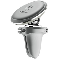 Держатель для смартфона Baseus Magnetic car holder for air vent silver C40141201S13-00