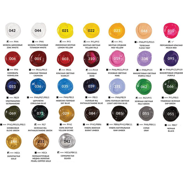 Краски акриловые художественные BRAUBERG ART 192245