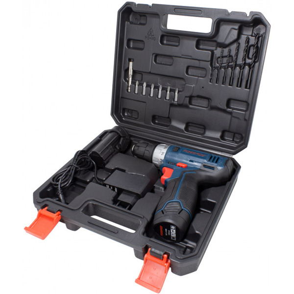 Шуруповерт Forsage BT-CD11-A1 12V (с набором аксессуаров, с 2-мя АКб и ЗУ)