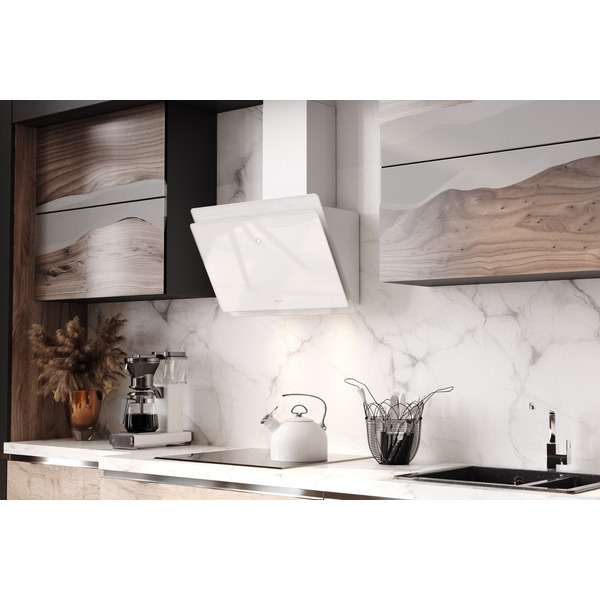 Кухонная вытяжка FABER TOCCO WH 60 белый/белое стекло 330.0702.953