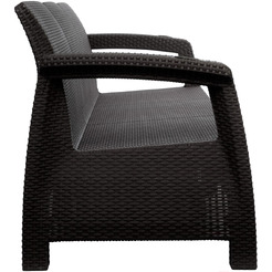 Садовый диван Альтернатива Ротанг-плюс М8836 (мокко)