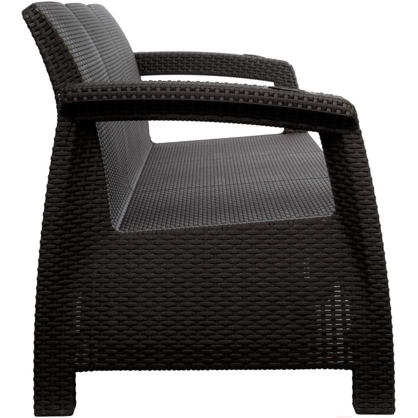 Садовый диван Альтернатива Ротанг-плюс М8836 (мокко)