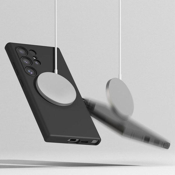 Чехол Ringke Silicone Magnetic Magsafe для Galaxy S24 Ultra (черный)