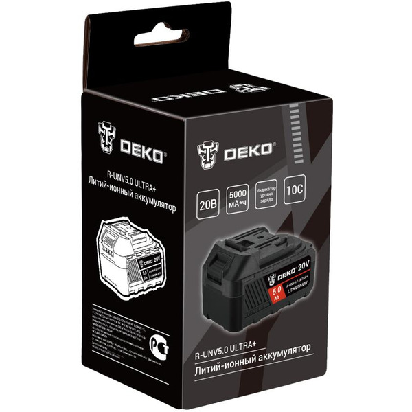 Аккумулятор Deko R-UNV5.0 ULTRA+ 083-1018 (20В/5 Ач)