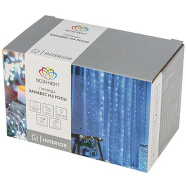 Светодиодный дождь Neon-Night из росы 6х3 м 315-995 (белый)