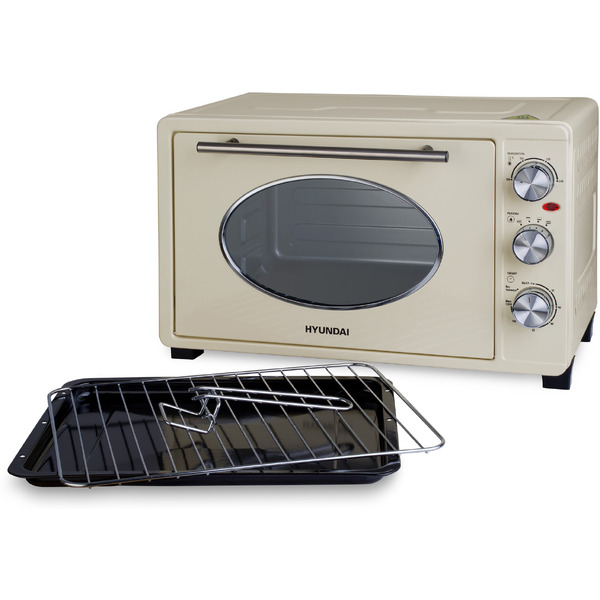 Мини-печь Hyundai MIO-HY084 (бежевый/хром)