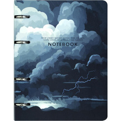 Тетрадь BRAUBERG 404726 на кольцах А5 160х212мм, 120л, картон,матовая ламинация, клетка