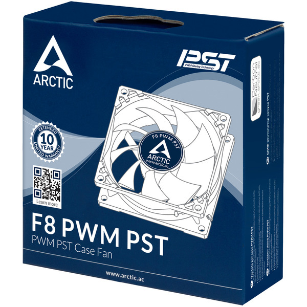 Вентилятор для корпуса Arctic Cooling F8 PWM PST AFACO-080P0-GBA01