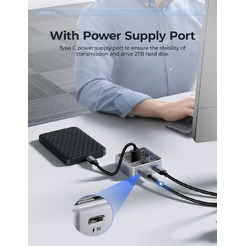 USB-хаб Orico XHJ2U2C-G2-10-GY-BP
