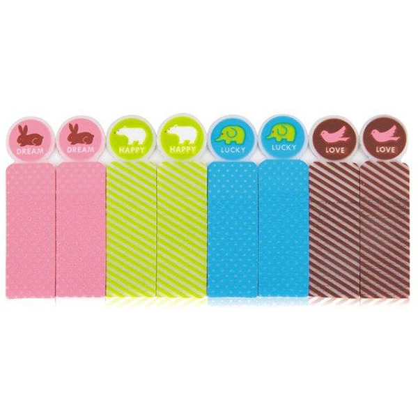 Закладки самоклеящиеся фигурные DELI 6403