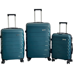 Чемодан DoubleW YF-PP02 с расширением (S, темно-зеленый)