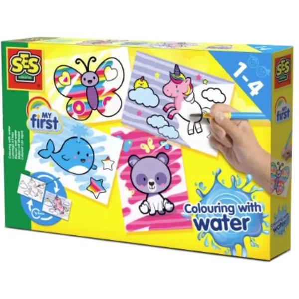 Набор для рисования SES Creative My First Мои первые раскраски водой Волшебные животные 14454
