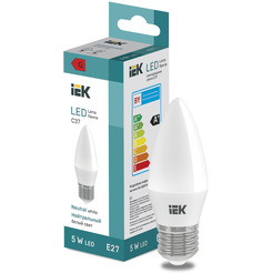 Лампочка IEK LED Candle C37 400lm 4000K E27