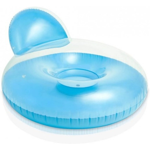 Надувной круг-кресло INTEX Pillow-Back Lounges (голубой) 58889