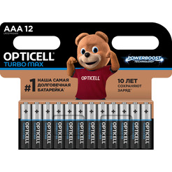 Элемент питания OPTICELL AAА LR03 BP12 Turbo Max