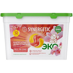 Капсулы для стирки SYNERGETIC Магическая орхидея 12шт