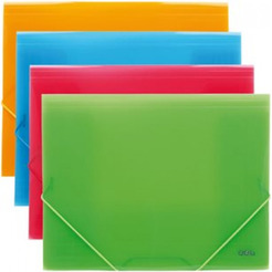 Папка DELI  4 цв. (39504)