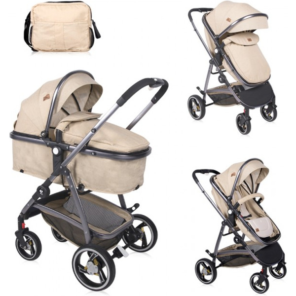 Детская коляска LORELLI Sola 2в1 (бежевый)