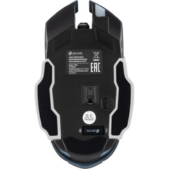 Мышь OKLICK 770GW (черный/серебристый)