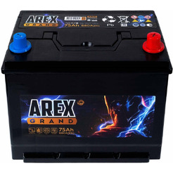 Автомобильный аккумулятор AREX Grand Asia R+ (75 А·ч)