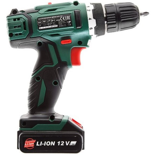 Дрель-шуруповерт аккумулятоная Hammer Flex ACD125Li 356041