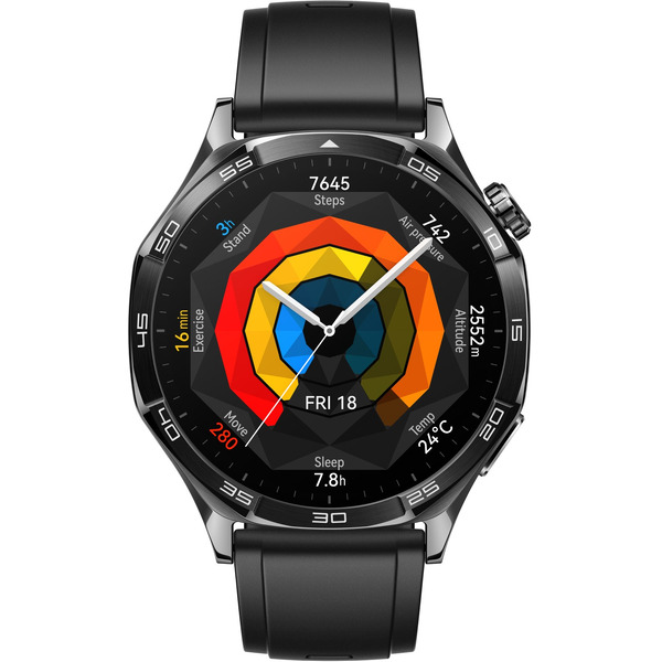 Смарт-часы HUAWEI Watch GT 5 Black Fluoroelastomer Strap (VLI-B19) 46mm
