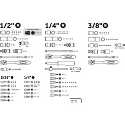 Набор головок и бит PRO STARTUL PRO-171L