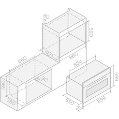 Духовой шкаф Elica Virtus Multi 90 TFT Black