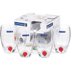 Набор бокалов Luminarc Drip red E5230