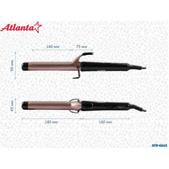 Плойка Atlanta ATH-6645 (черный)