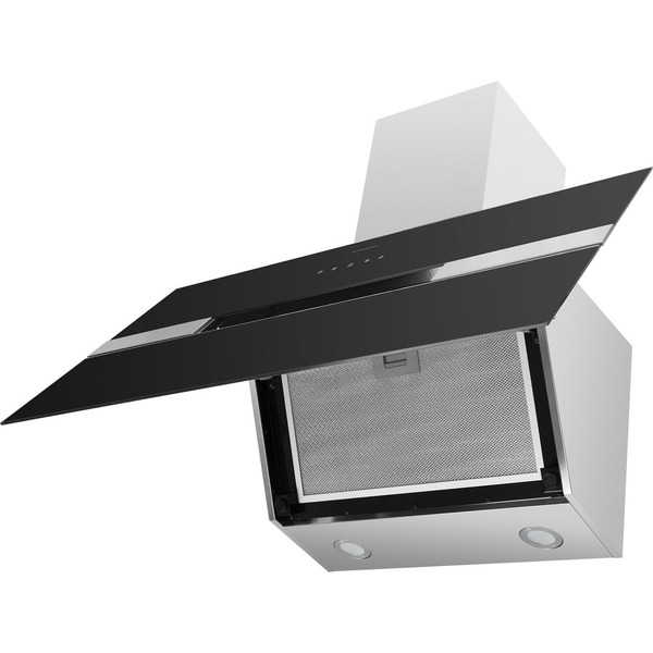 Вытяжка MAUNFELD MERSEY 90 (нержавеющая сталь\черное стекло)