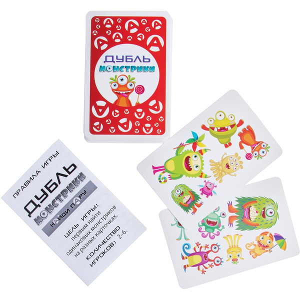 Настольная игра DREAM MAKERS 2127C "Дубль Монстрики. Cards"