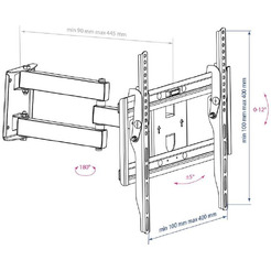 Кронштейн для телевизора Arm Media PT-15 NEW (черный)