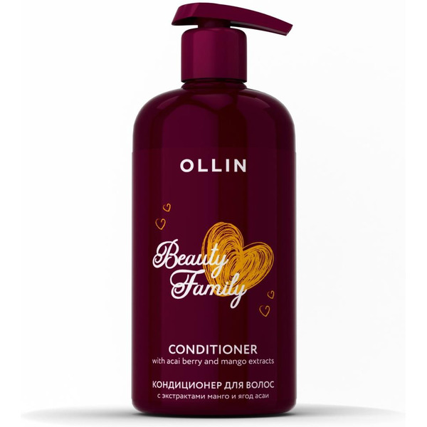 Кондиционер для волос Ollin Professional с экстрактами манго и ягод асаи, 500 мл