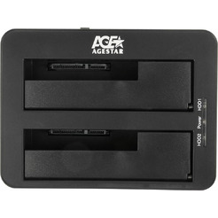 Бокс для накопителей AgeStar 3UBT8 (серебристый/черный)