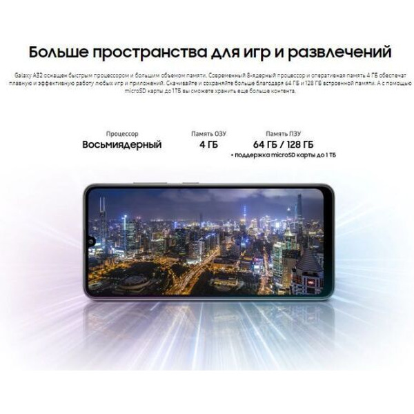Смартфон Samsung Galaxy A32 4GB/64GB (фиолетовый)