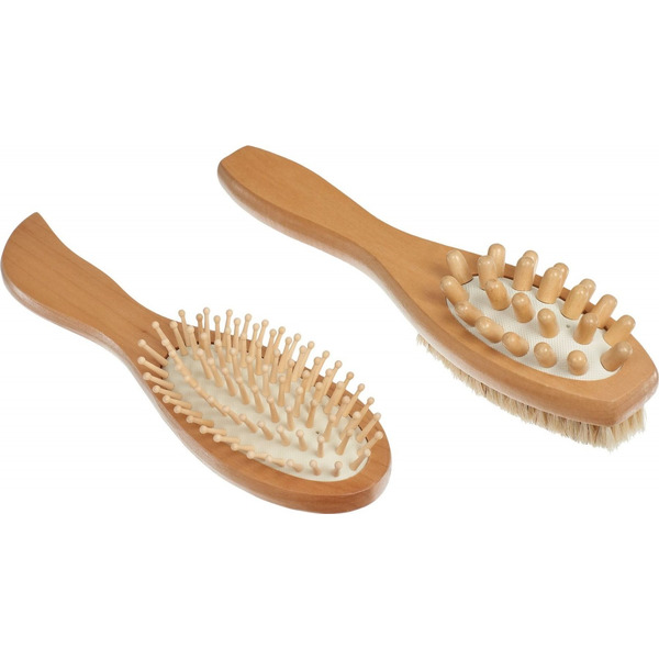 Набор подарочный щётка-массажёр для тела, расчёска с щетиной кабана BRADEX KZ 0954