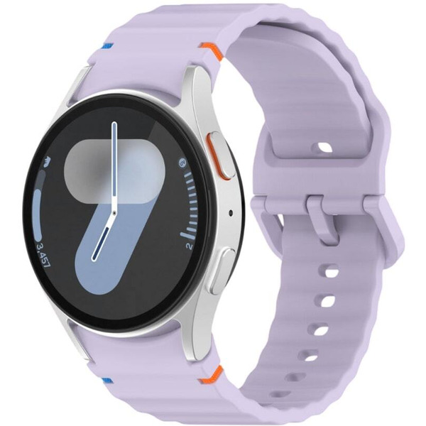 Ремешок Bingo Wave Stitching для SAMSUNG Galaxy Watch 4/5/6/7/FE (фиолетовый)