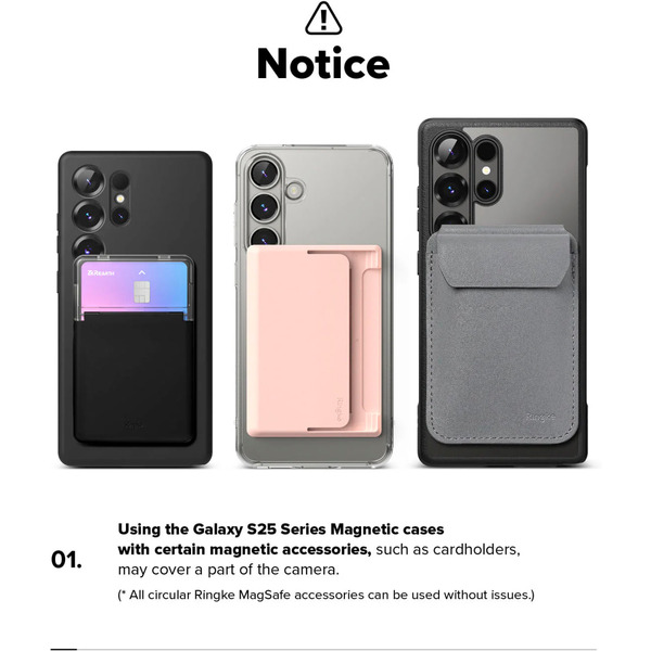 Чехол Ringke SILICONE MAGNETIC для Galaxy S25 Ultra BLACK