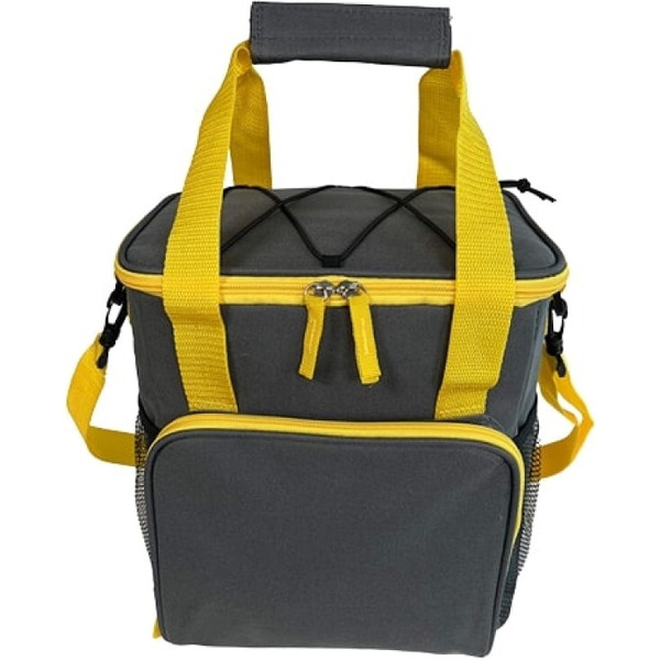 Сумка изотермическая MIRU 9047 13л (серый/желтый)