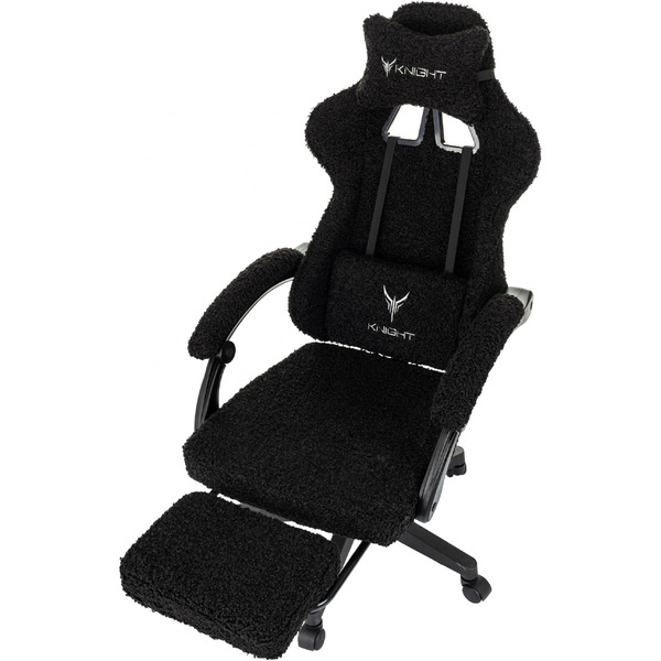 Игровое кресло Knight Lord/F (черный экомех)